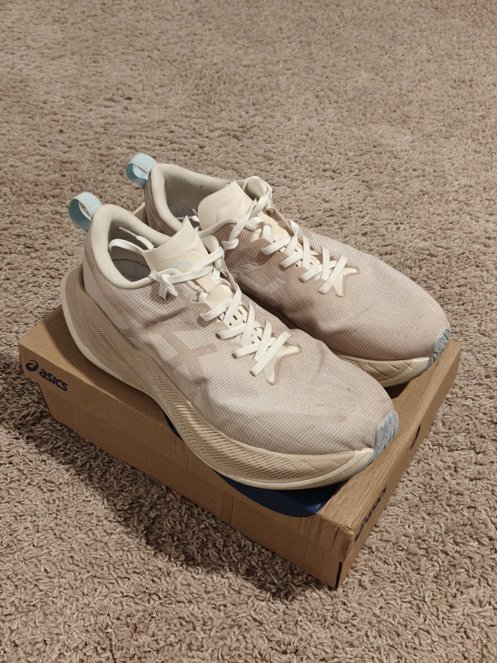 ASICS Superblast Men's Sneakers US Size 10, Cream/Mineral Beige